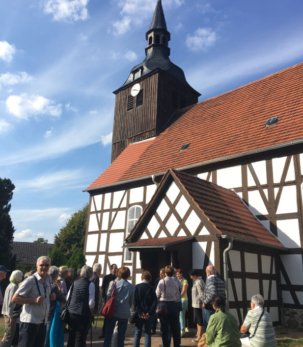 Die Dorfkirche Schlepzig ist die Titelkirche des 2020er-Flyers
