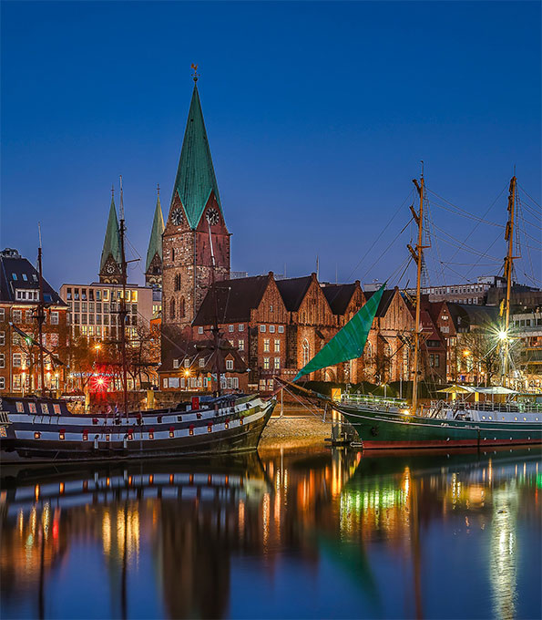 Titelfoto des KiBa-Kirchenkalender 2021: St. Martini Bremen