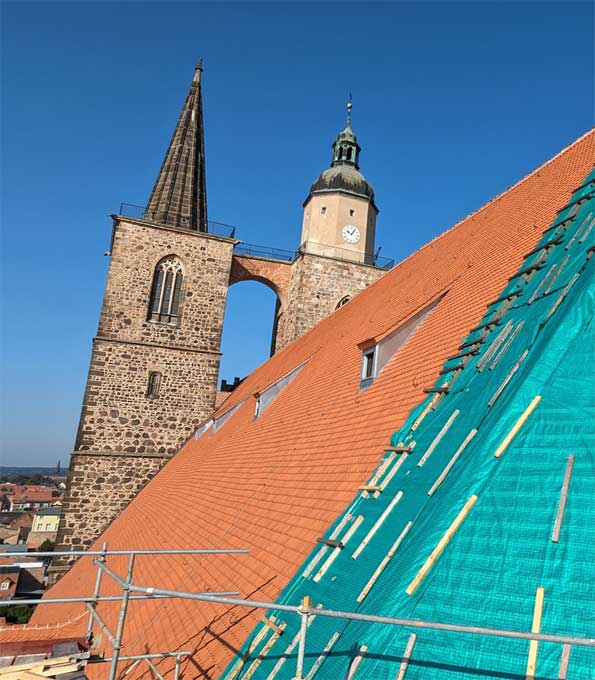 Dachsanierung der Stadtkirche St. Nikolai zu Jüterbog (Brandenburg)