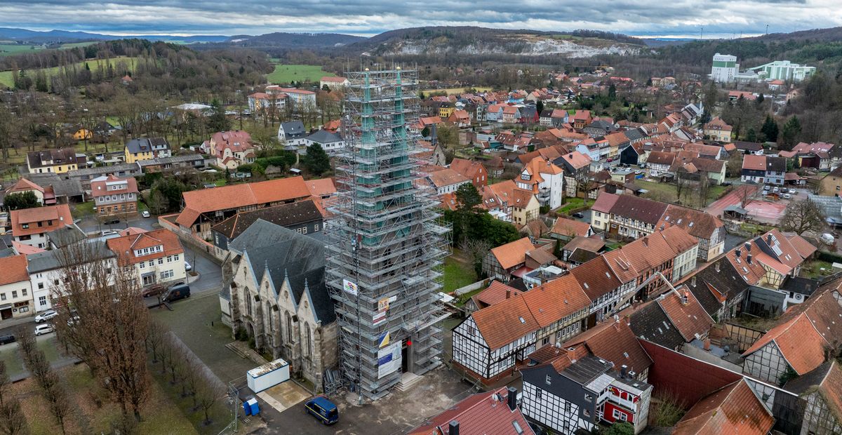 St. Johannis Ellrich aus der Vogelperspektive