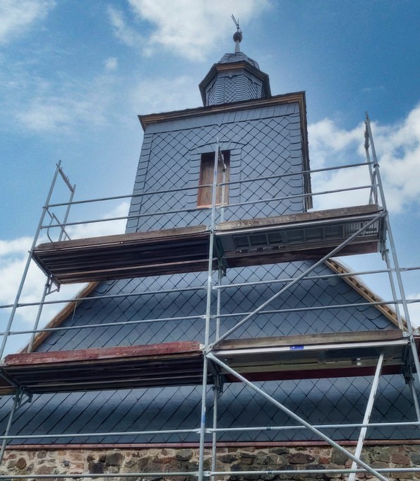 Turmsanierung an der Dorfkirche Granzow (Brandenburg)