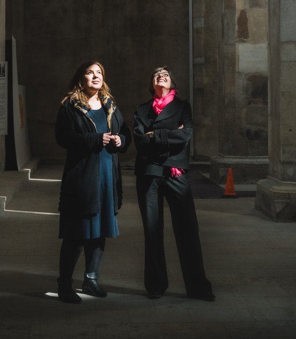 Kerstin Menzel und Catharina Hasenclever in der Walloner Kirche zu Magdeburg