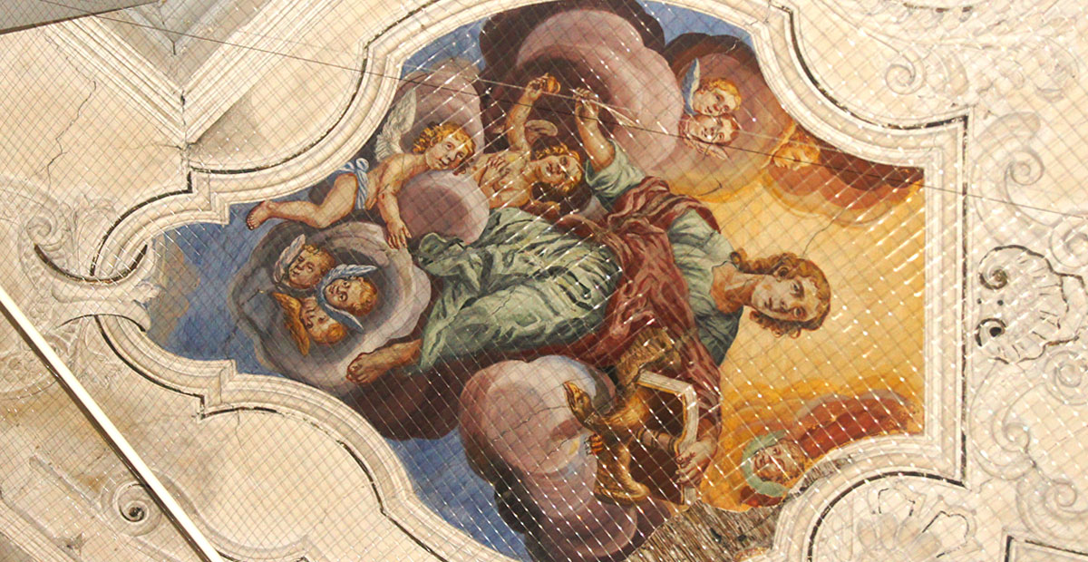 Deckenrestaurierung in St. Peter und Paul zu Andisleben (Thüringen)