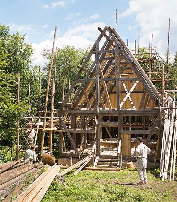 „Campus Galli“: Mittelalterliches Kloster bei Meßkirch (Baden-Württemberg)